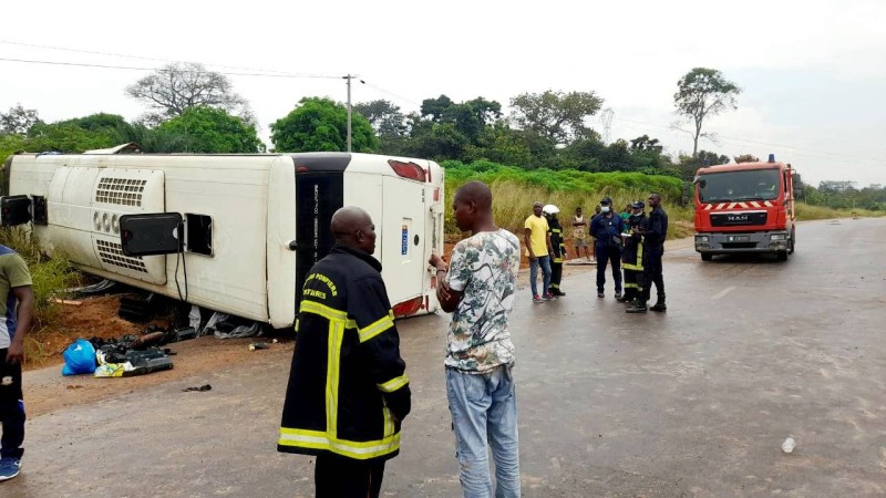 Bouak Kongodekro Un Accident De La Route Fait Bless S Fratmat