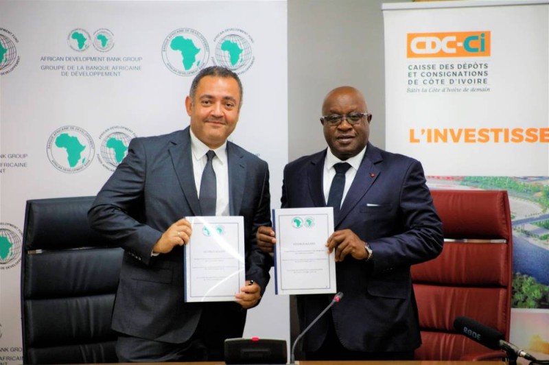 La BAD et la CDC-CI signent un accord de don de plus de 271 millions de FCFA