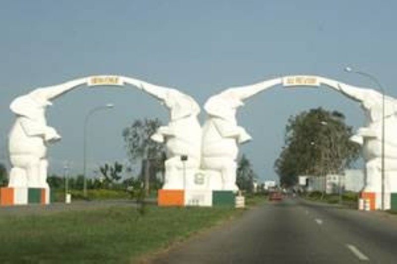 Les éléphants sur le boulevard de l’aéroport FHB